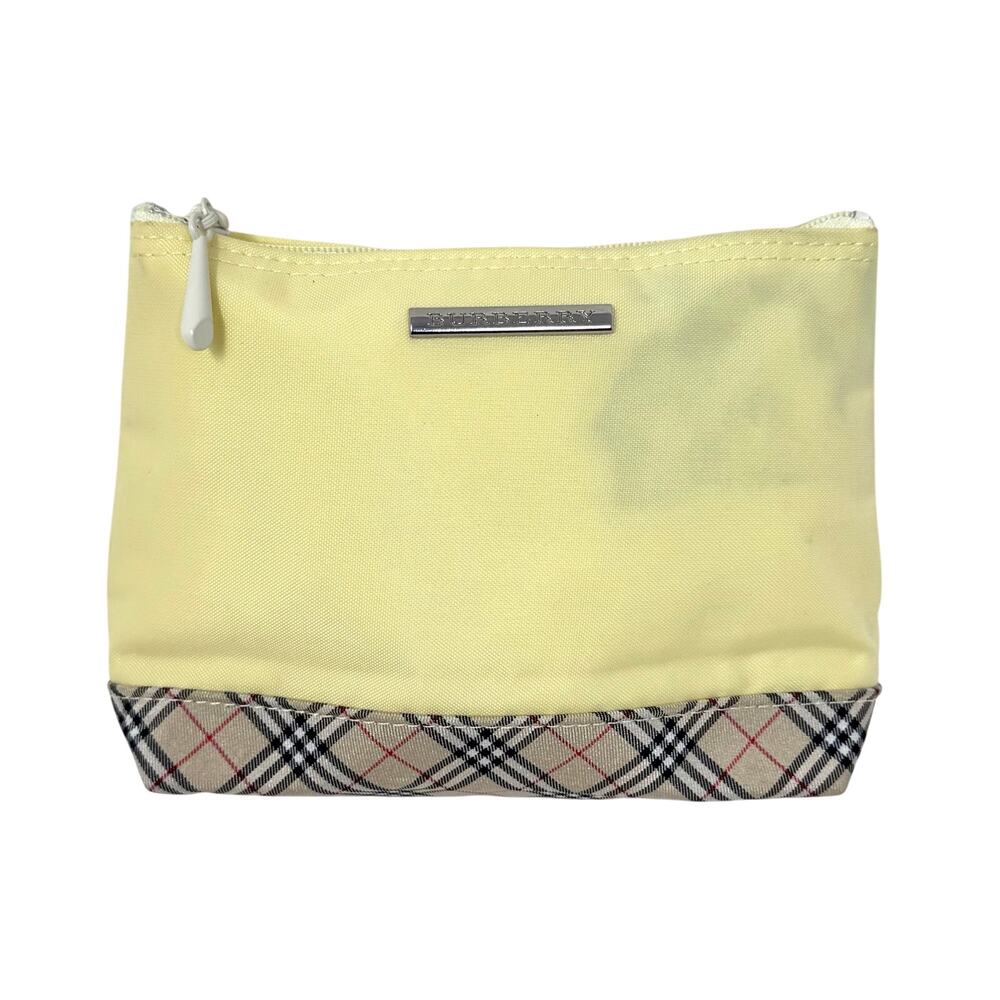 Burberry Yellow Zipper Pouch